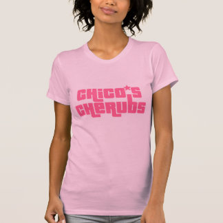 Chico's Cherubs Logo  T-shirt Pink on pink