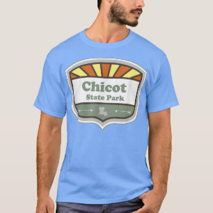Chicot State Park Louisiana LA Sunburst Badge Vaca T-Shirt