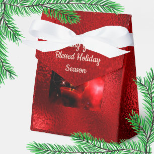 Chid Red Candle 'Blessed Holiday Season' Favour Bo Box