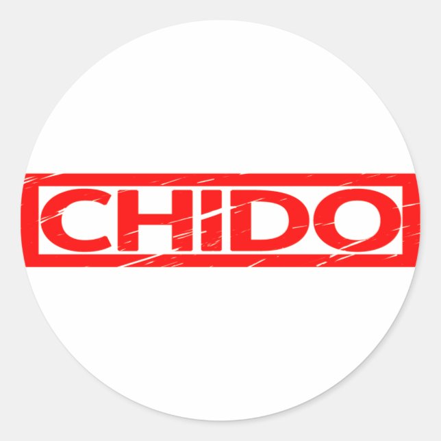 Chido Stamp Classic Round Sticker (Front)
