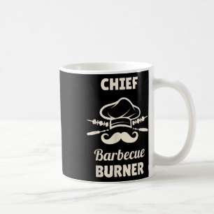 Chief Bbq Burner Funny Grilling Master Funny Bbq  Coffee Mug