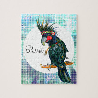 Chief Black parrot Jigsaw Puzzle