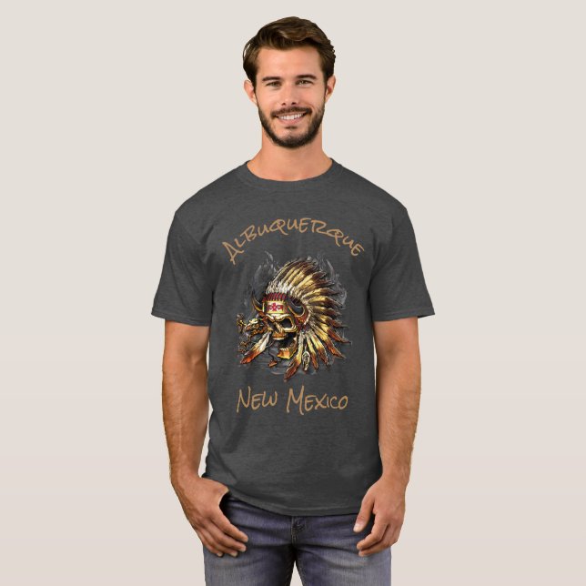 Chief Bones Albuquerque New Mexico T-Shirt (Front Full)