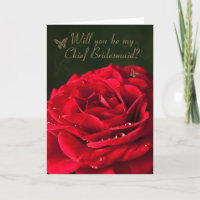 Chief bridesmaid request/invitation