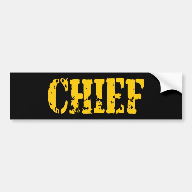 CHIEF BUMPER STICKER (Front)