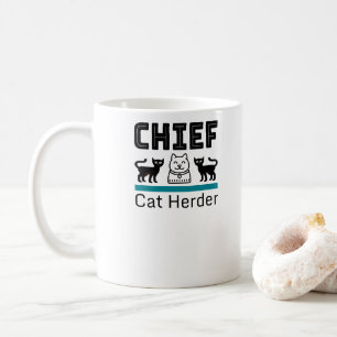 Chief Cat Herder Funny Coffee Mug
