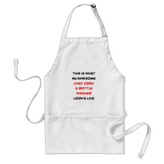 chief cook & bottle washer, awesome standard apron