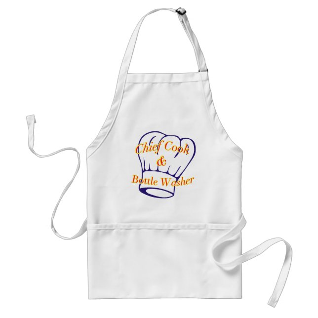 Chief Cook & Bottle Washer Standard Apron (Front)