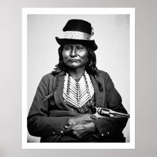 Chief Esatonyett, 1869 (b/w photo) Poster