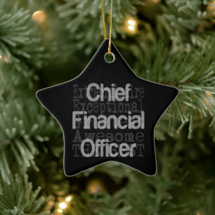 Chief Financial Officer Extraordinaire Ceramic Tree Decoration
