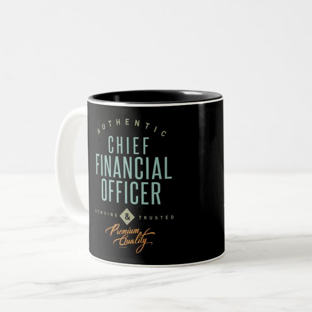 Chief Financial Officer Two-Tone Coffee Mug (Front Left)