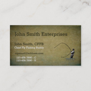 Chief Fly Fishing Buddy Template Business Card