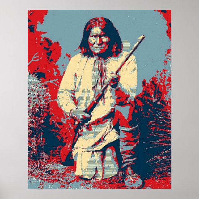 Chief Geronimo Pop Art Poster (Front)