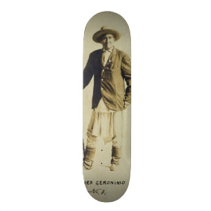Chief Geronimo Standing Portrait 1904 Skateboard