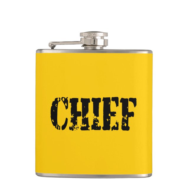 CHIEF HIP FLASK (Front)