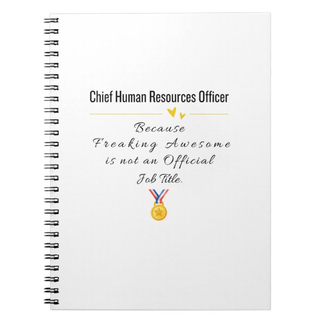 Chief Human Resources Officer Notebook (Front)