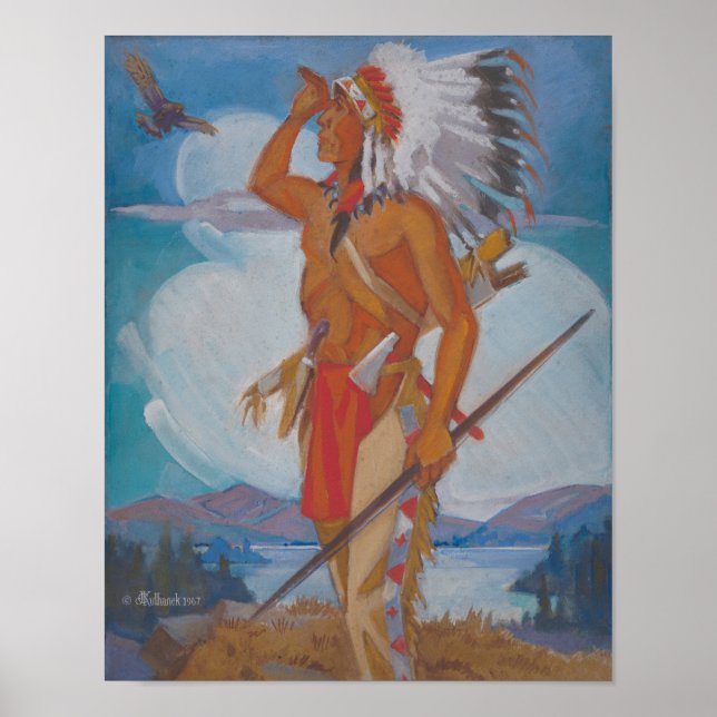 Chief Hunting Eagle – Kulhanek (1967) Poster (Front)
