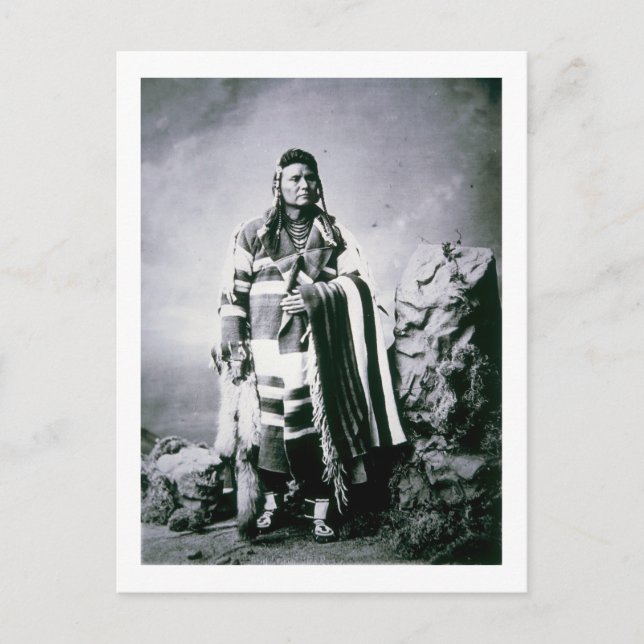 Chief Joseph (1840-1904) c.1880 (b/w photo) Postcard (Front)