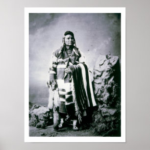 Chief Joseph (1840-1904) c.1880 (b/w photo) Poster
