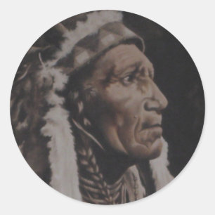 Chief Joseph Classic Round Sticker