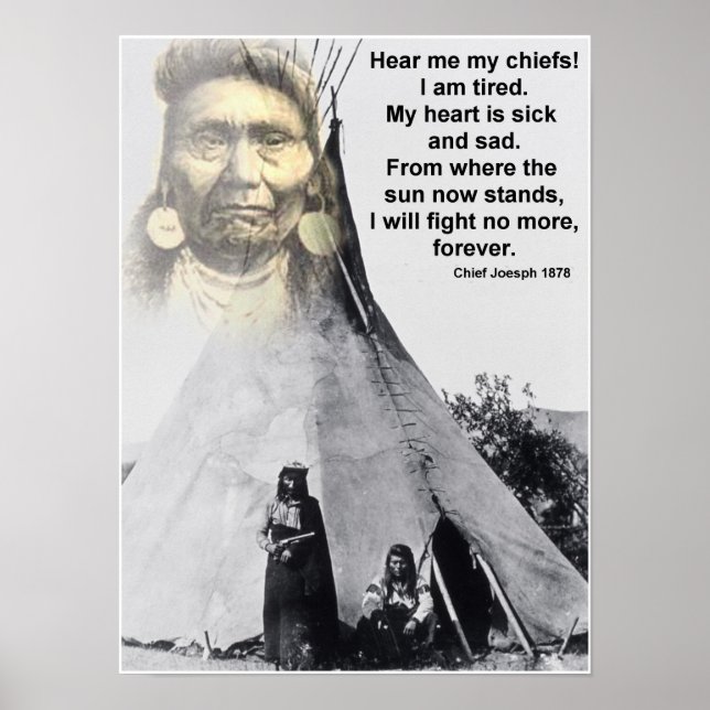 Chief Joseph hear me Poster (Front)