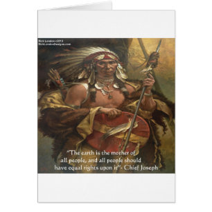Chief Joseph & Nature Quote Gifts Tees & Cards