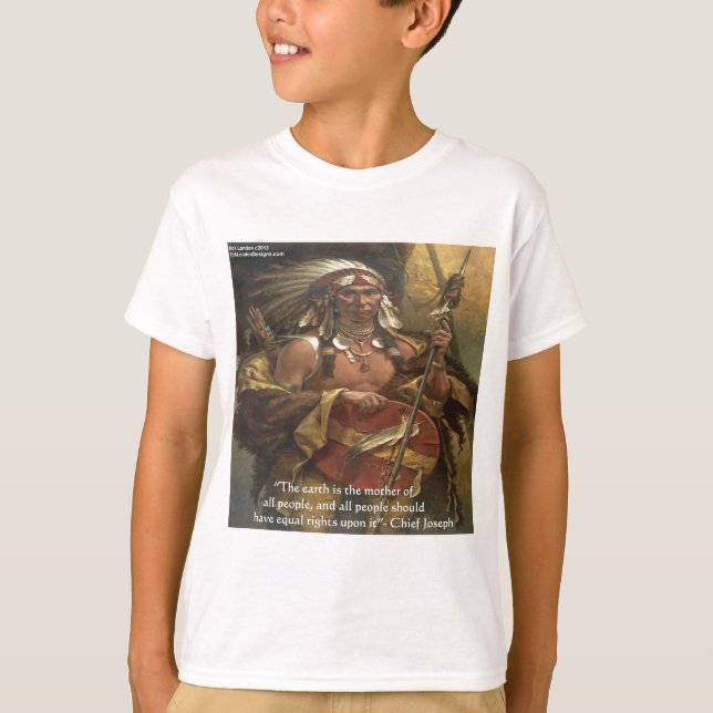 Chief Joseph & Nature Quote Gifts Tees & Cards (Front)