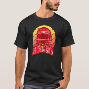 Chief Kansas City Football Quarterback Helmet Kc K T-Shirt