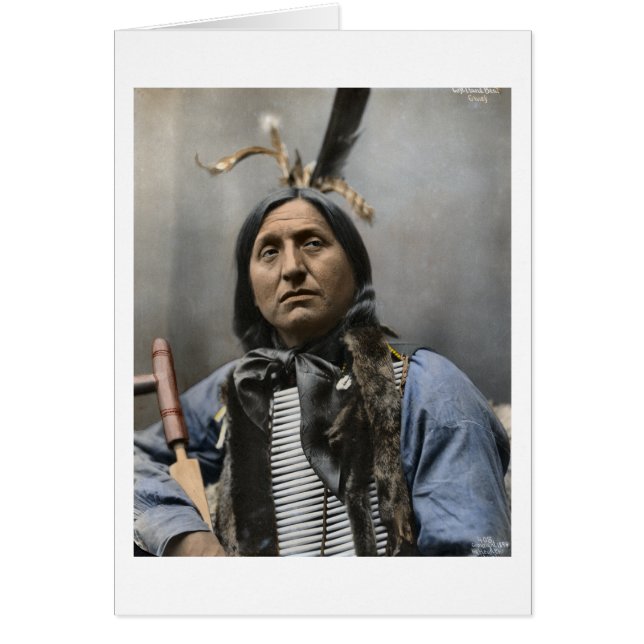 Chief Left Hand Bear Ogala Sioux Vintage (Front)