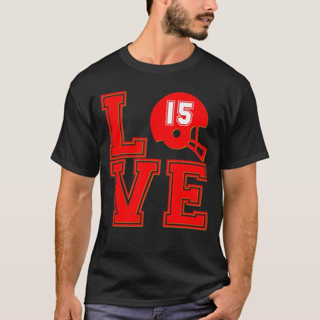 Chief Love Kansas City Football Pyjamas T-Shirt (Front)