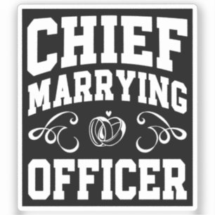Chief Marrying Officer - Wedding Officiant Designs