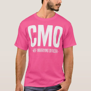 Chief Marrying Officer Wedding Officiant Ordained T-Shirt