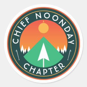 chief noonday chapter customisable hiking club cla classic round sticker
