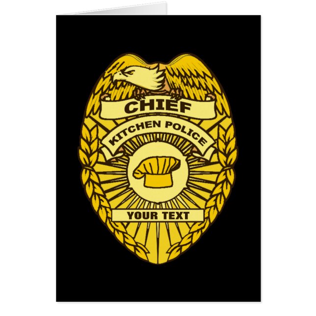 Chief Of Kitchen Police Badge (Front)