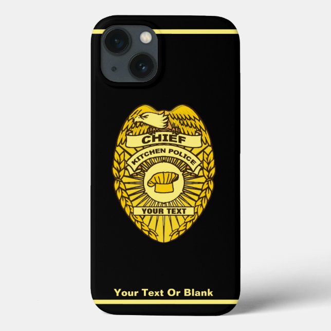 Chief Of Kitchen Police Badge Case-Mate iPhone Case (Back)