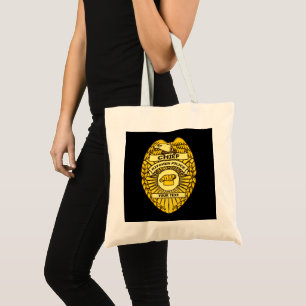 Chief Of Kitchen Police Badge Tote Bag