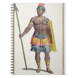 Chief of the Hondurans, 1780 (coloured engraving) Notebook