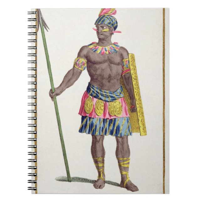 Chief of the Hondurans, 1780 (coloured engraving) Notebook (Front)