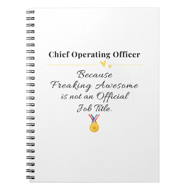 Chief Operating Officer Notebook (Front)