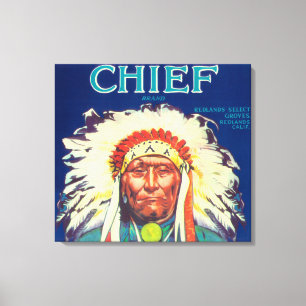 Chief Orange LabelRedlands, CA Canvas Print