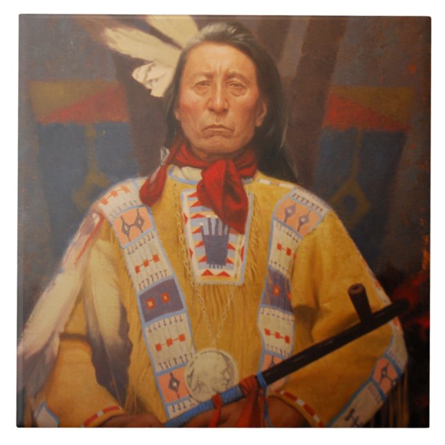 Chief Red Cloud Ceramic Tile (Front)