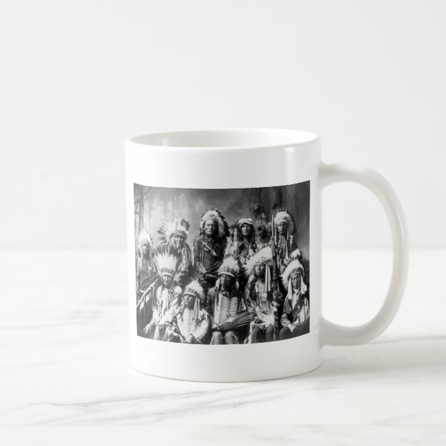 Chief Red Cloud & Other Chiefs, 1899 Coffee Mug (Right)