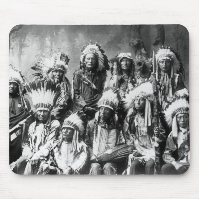 Chief Red Cloud & Other Chiefs, 1899 Mouse Mat (Front)