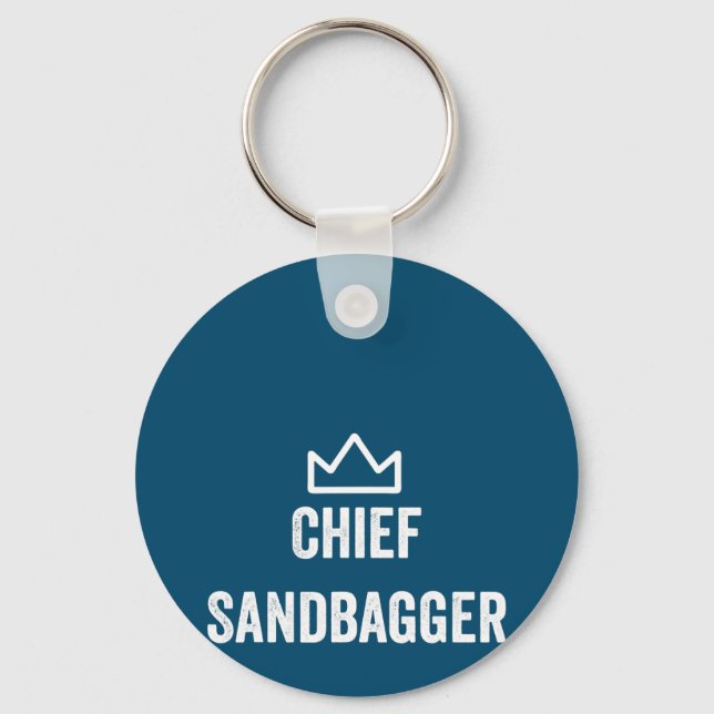 Chief Sandbagger Golf Meme Bjj Chess Sandbag Key Ring (Front)