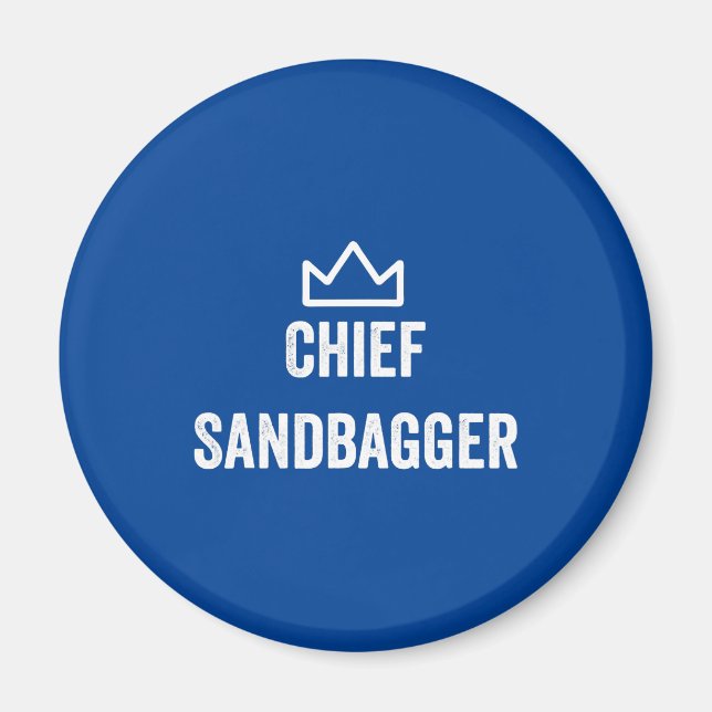 Chief Sandbagger Golf Meme Bjj Chess Sandbag Magnet (Front)