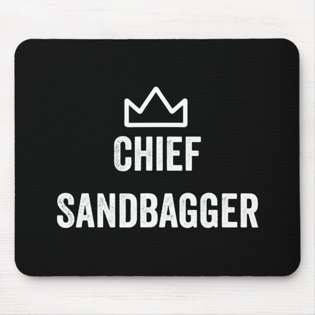 Chief Sandbagger Golf Meme Bjj Chess Sandbag Mouse Mat (Front)