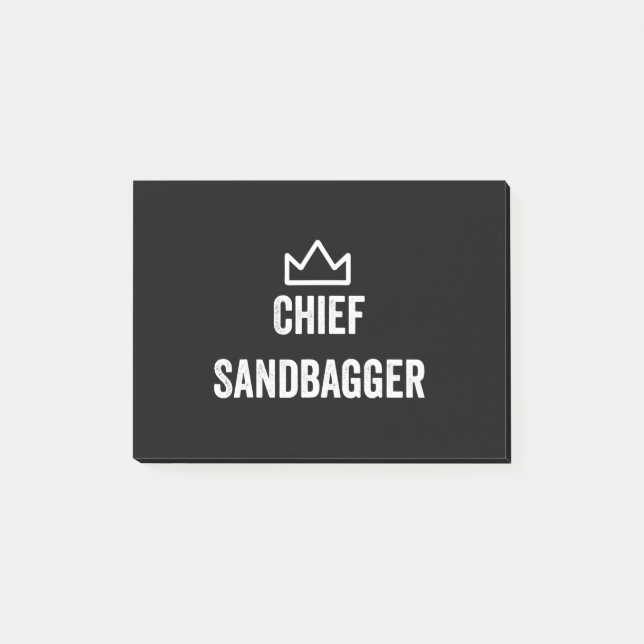 Chief Sandbagger Golf Meme Bjj Chess Sandbag Post-it Notes (Front)