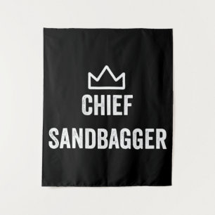 Chief Sandbagger Golf Meme Bjj Chess Sandbag Tapestry