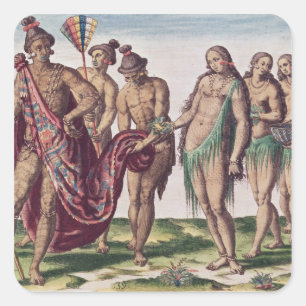 Chief Satouriona and his Wife go for a Walk Square Sticker