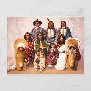 Chief Severo and Family (Ute People) Postcard